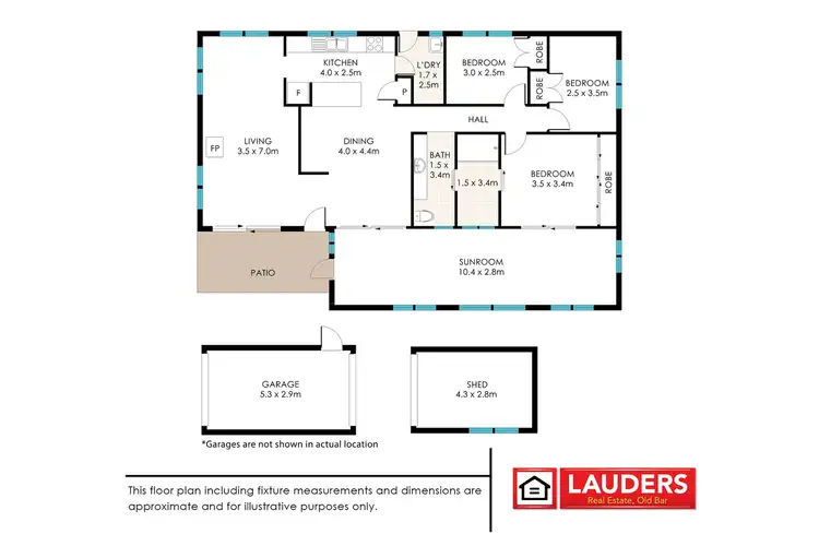 Floorplan of Homely house listing, 8 Paradise Close, Old Bar NSW 2430