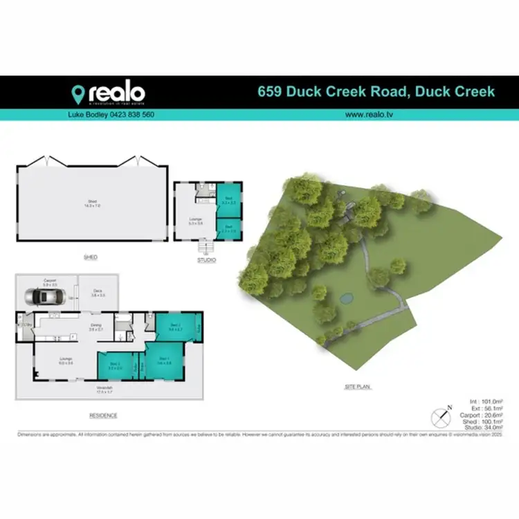 Floorplan of Homely rural property listing, 659 Duck Creek Road, Old Bonalbo NSW 2469