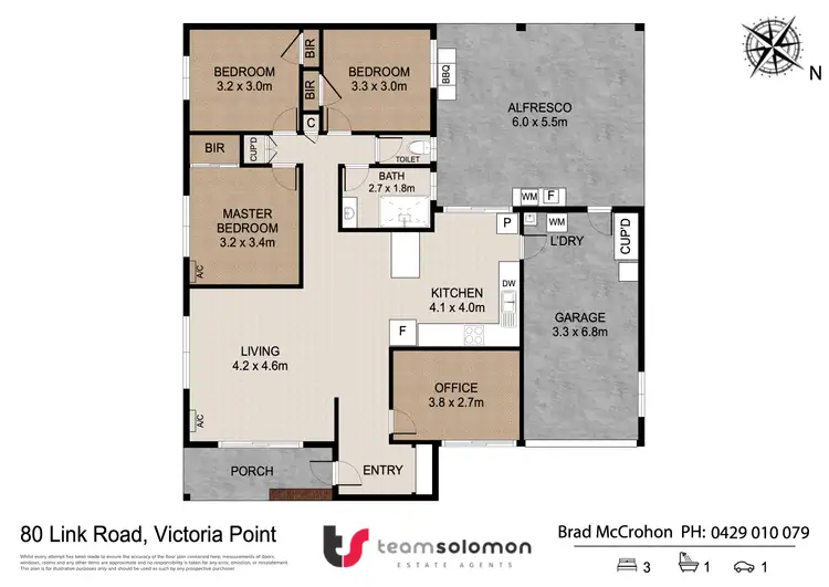 Floorplan of Homely house listing, 80 Link Road, Victoria Point QLD 4165