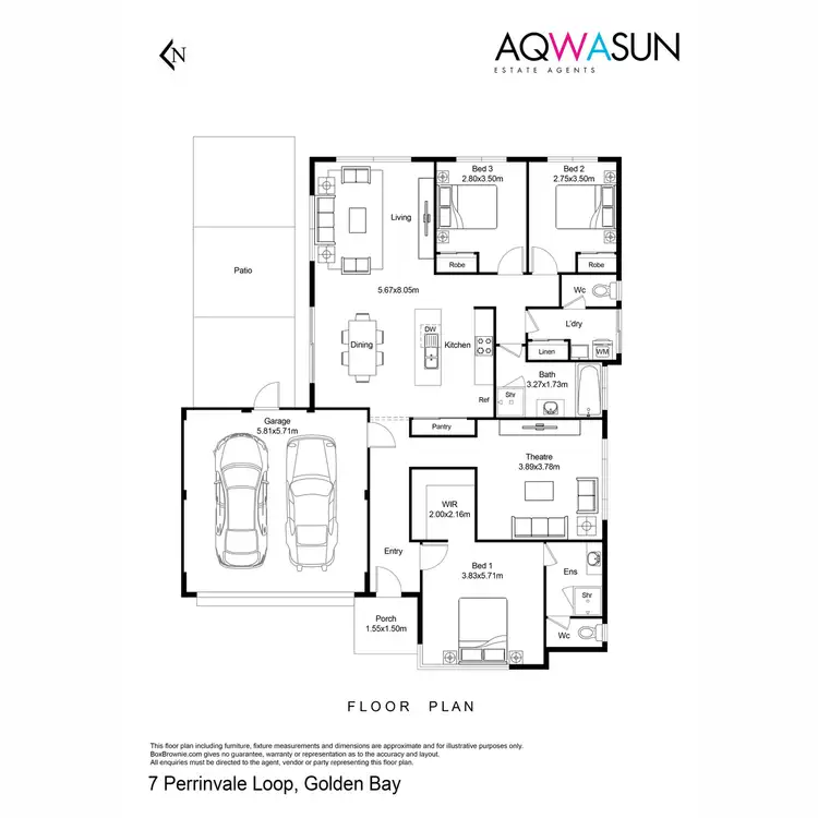 Floorplan of Homely house listing, 7 Perrinvale Loop, Golden Bay WA 6174