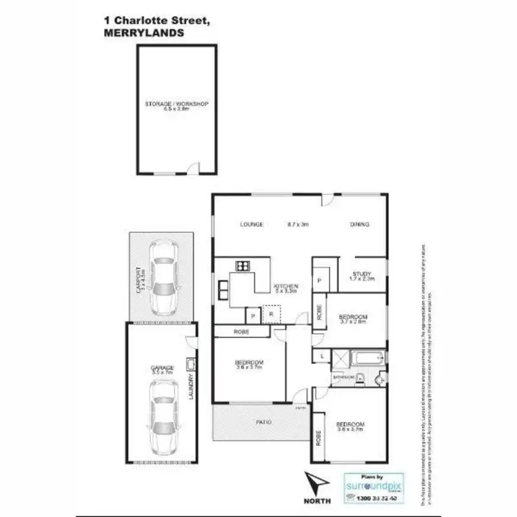 Floorplan of Homely house listing, 1 Charlotte Street, Merrylands NSW 2160