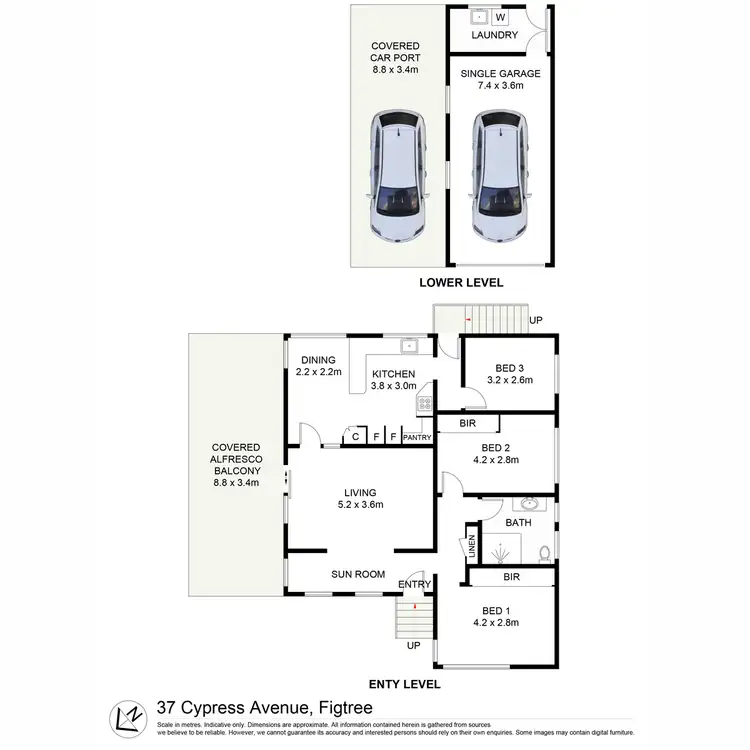 Floorplan of Homely house listing, 37 Cypress Avenue, Figtree NSW 2525