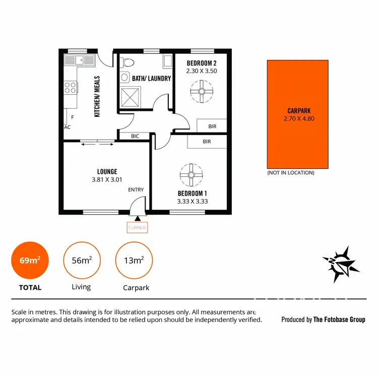 Floorplan of Homely unit listing, 23/180 Seaview Road, Henley Beach South SA 5022