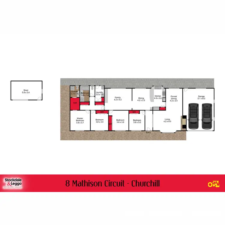Floorplan of Homely house listing, 8 Mathison Circuit, Churchill VIC 3842