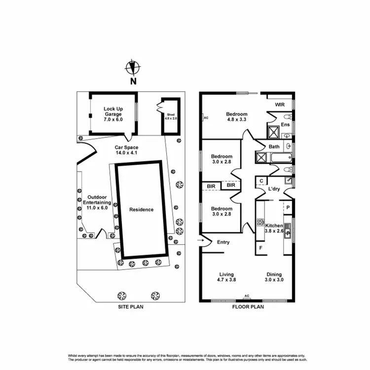 Floorplan of Homely house listing, 8 Catherine Road, Seabrook VIC 3028
