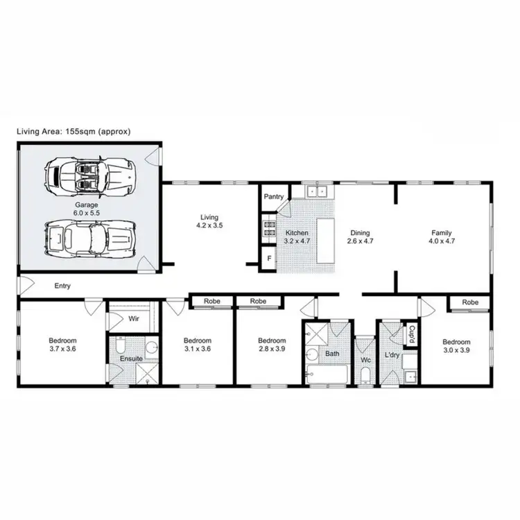 Floorplan of Homely house listing, 28 Burbidge Drive, Bacchus Marsh VIC 3340