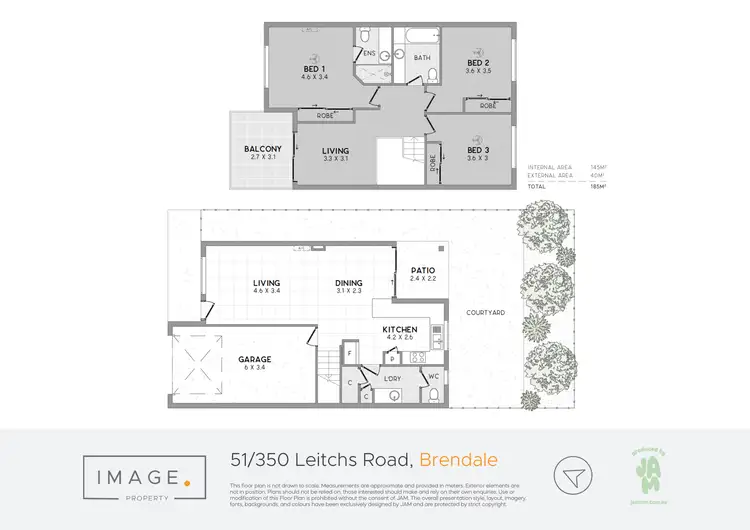 Floorplan of Homely townhouse listing, 51/350 Leitchs Road, Brendale QLD 4500