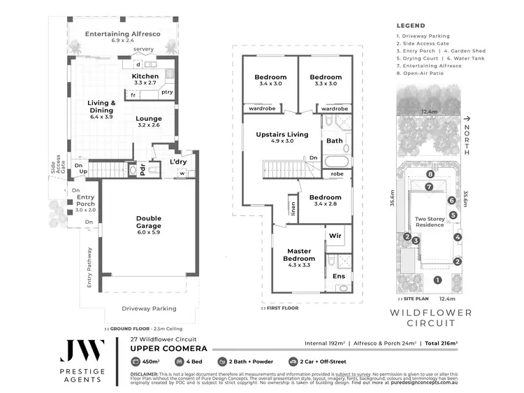 Floorplan of Homely house listing, 27 Wildflower Circuit, Upper Coomera QLD 4209