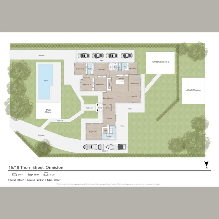 Floorplan of Homely house listing, 16-18 Thorn Street, Ormiston QLD 4160