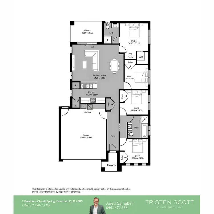 Floorplan of Homely house listing, 7 Broxburn Circuit, Spring Mountain QLD 4300