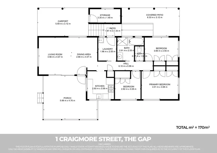 Floorplan of Homely house listing, 1 Craigmore Street, The Gap QLD 4061