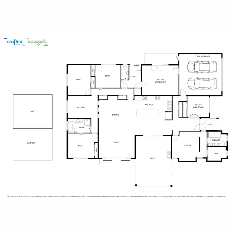 Floorplan of Homely rural property listing, 54 Tall Timber Road, New Beith QLD 4124
