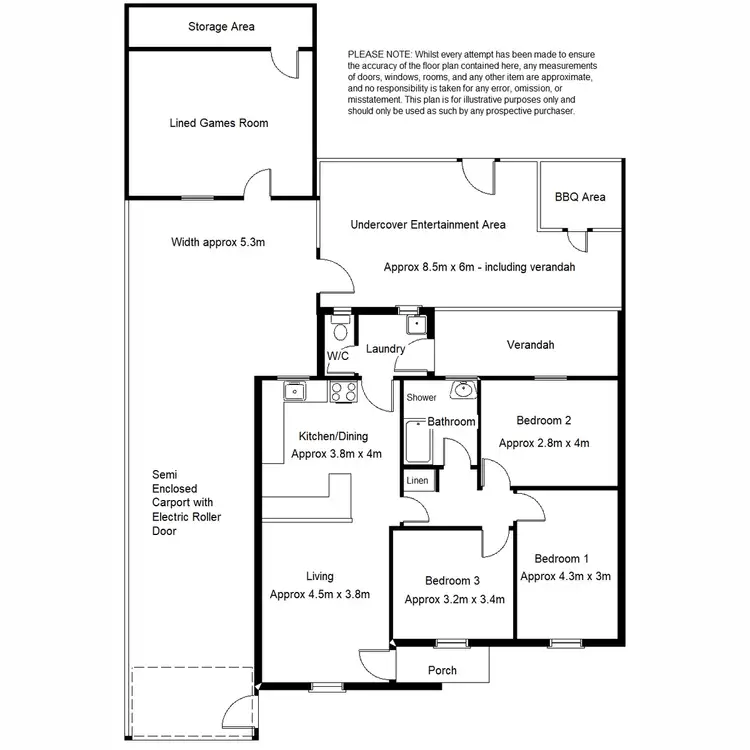 Floorplan of Homely house listing, 5 Bengtell Close, Port Augusta West SA 5700
