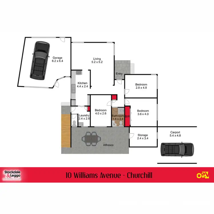 Floorplan of Homely house listing, 10 Williams Avenue, Churchill VIC 3842