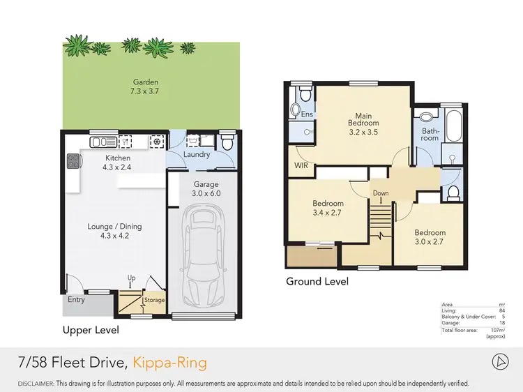 Floorplan of Homely house listing, 7/58 Fleet Drive, Kippa-Ring QLD 4021