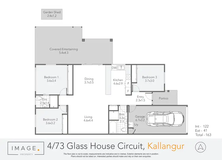 Floorplan of Homely villa listing, 4/73 Glass House Circuit, Kallangur QLD 4503