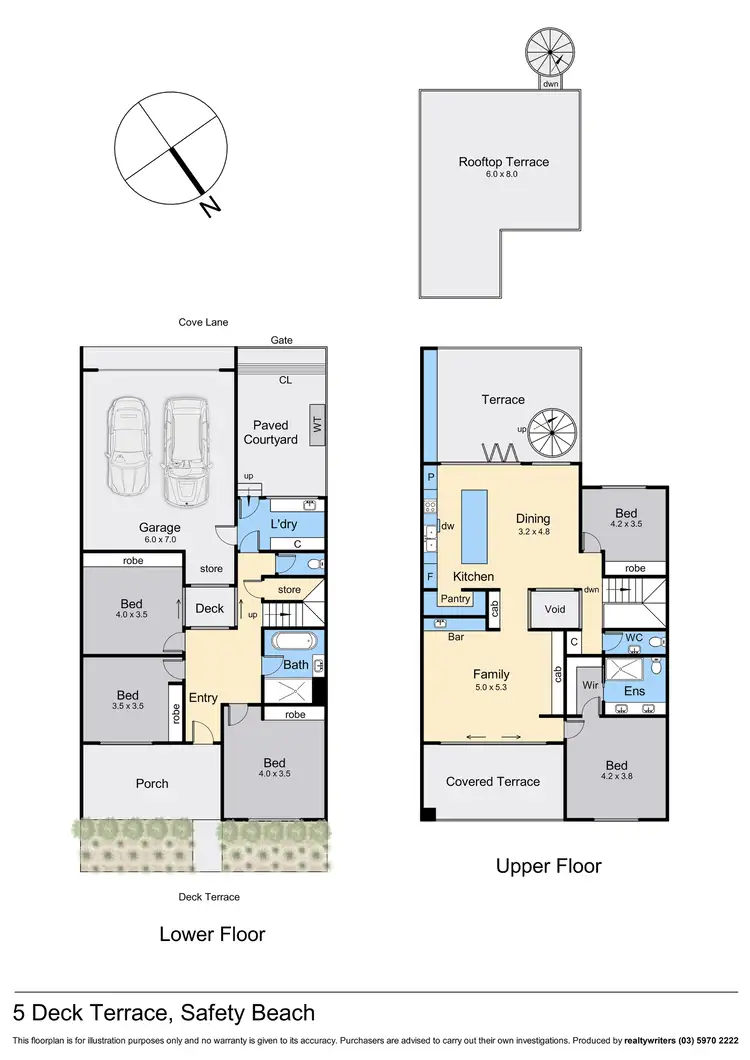 Floorplan of Homely house listing, 5 Deck Terrace, Safety Beach VIC 3936