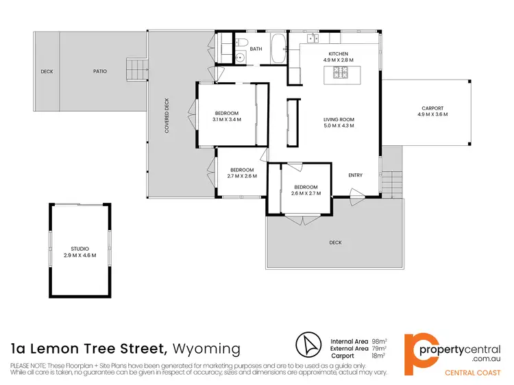 Floorplan of Homely house listing, 1a Lemon Tree Street, Wyoming NSW 2250