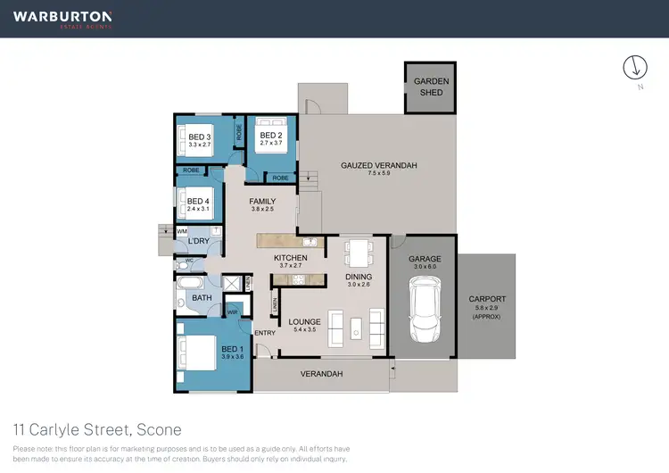 Floorplan of Homely house listing, 11 Carlyle Street, Scone NSW 2337