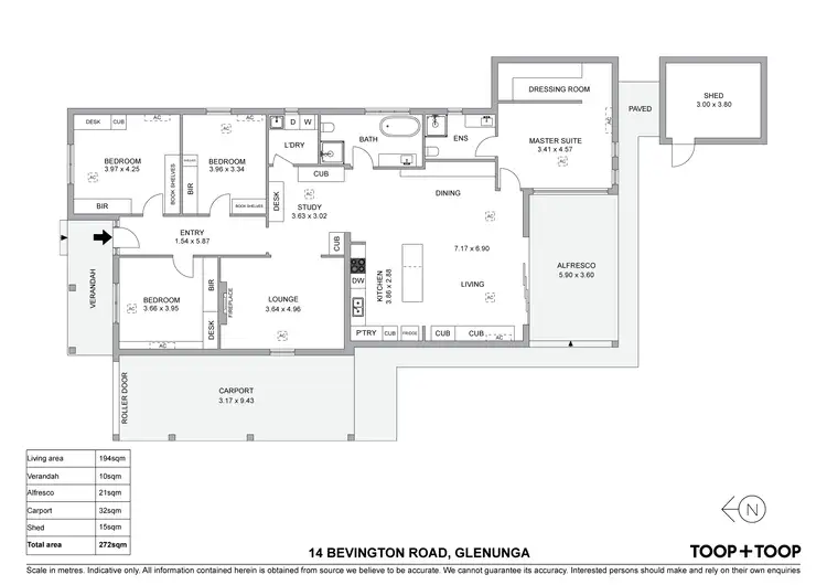 Floorplan of Homely house listing, 14 Bevington Road, Glenunga SA 5064