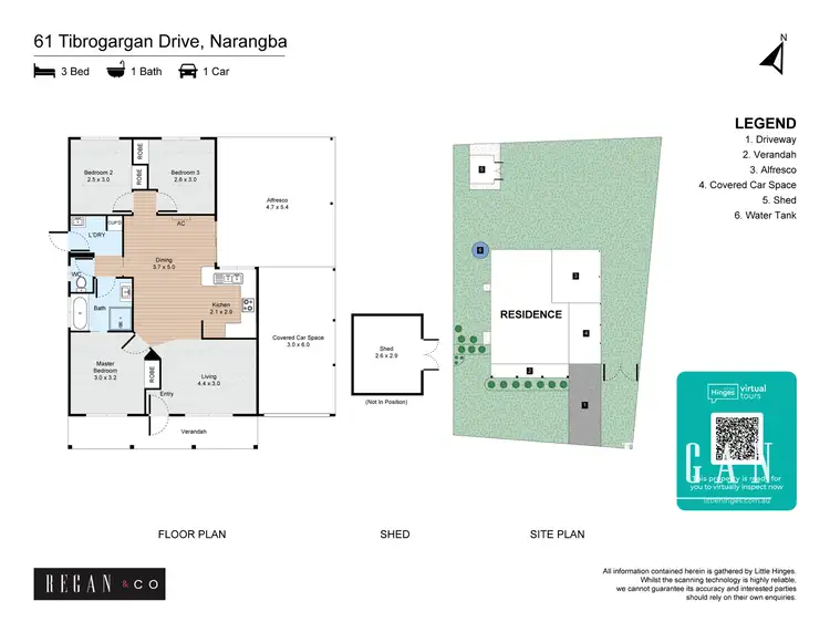 Floorplan of Homely house listing, 61 Tibrogargan Drive, Narangba QLD 4504