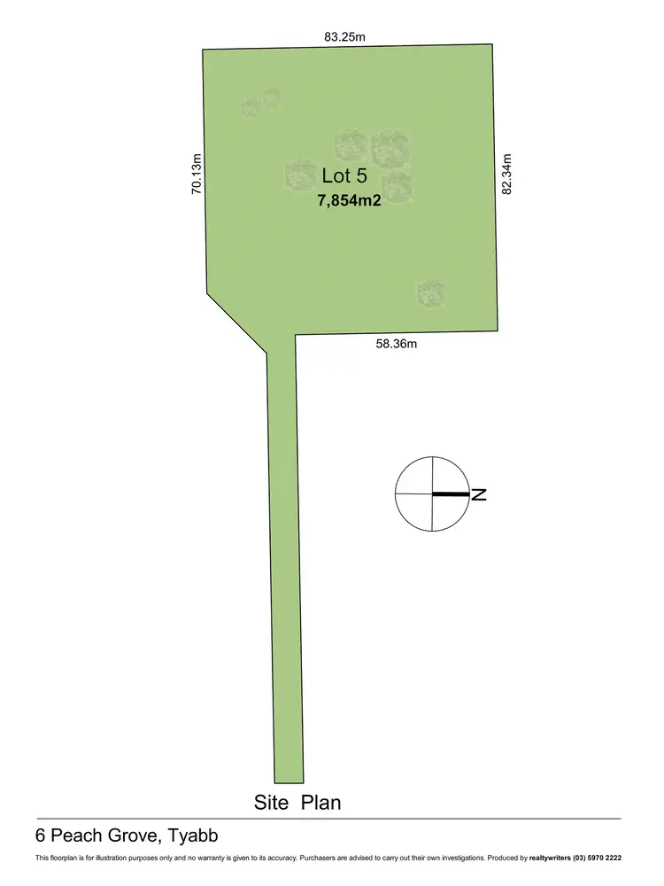 Floorplan of Homely land listing, 6 Peach Grove, Tyabb VIC 3913