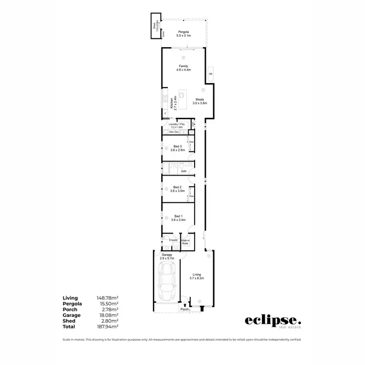 Floorplan of Homely house listing, 3a Hallett Avenue, Tranmere SA 5073