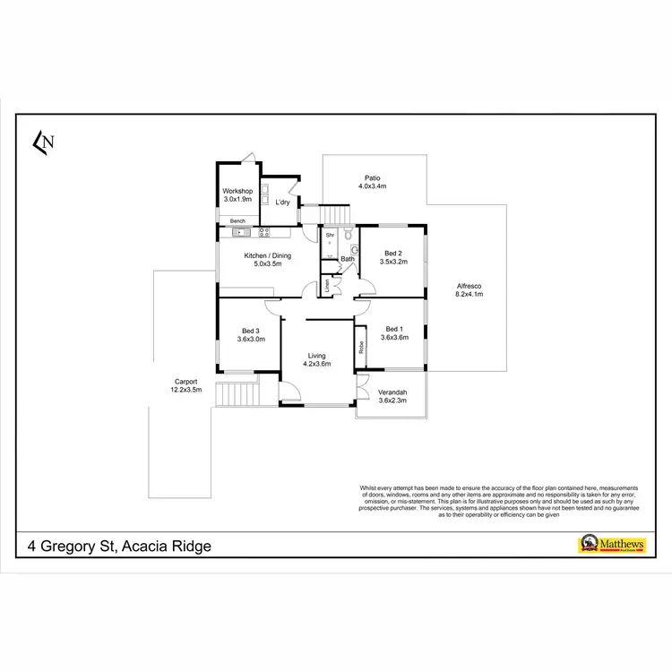Floorplan of Homely house listing, 4 Gregory Street, Acacia Ridge QLD 4110