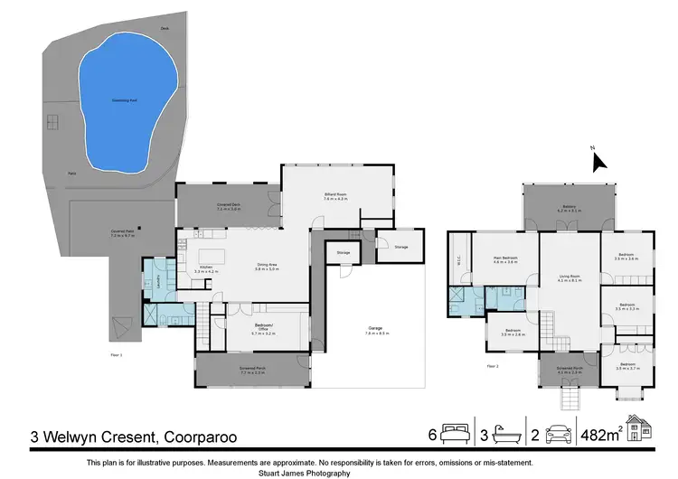 Floorplan of Homely house listing, 3 Welwyn Crescent, Coorparoo QLD 4151