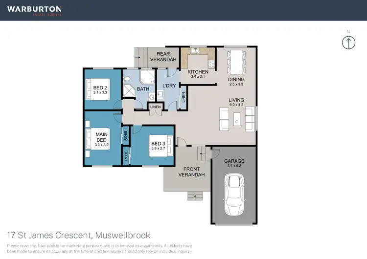 Floorplan of Homely house listing, 17 St James Crescent, Muswellbrook NSW 2333