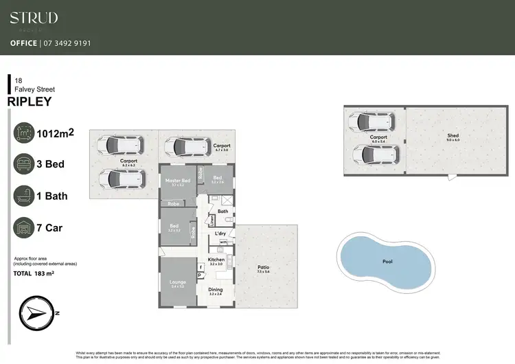 Floorplan of Homely house listing, 18 Falvey Street, Ripley QLD 4306