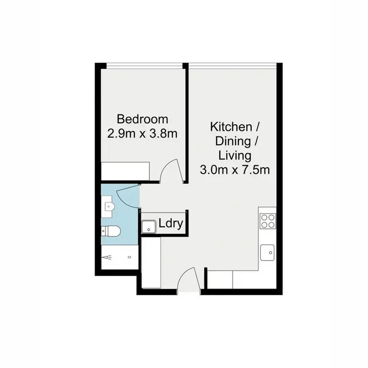 Floorplan of Homely apartment listing, 604/338 Water Street, Fortitude Valley QLD 4006