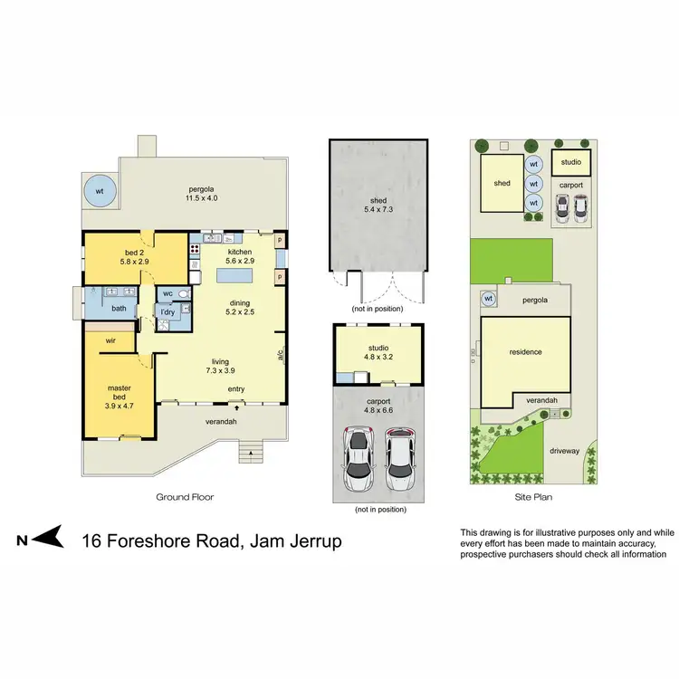 Floorplan of Homely house listing, 16 Foreshore Road, Jam Jerrup VIC 3984