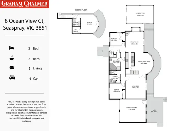 Floorplan of Homely house listing, 8 Ocean View Court, Seaspray VIC 3851