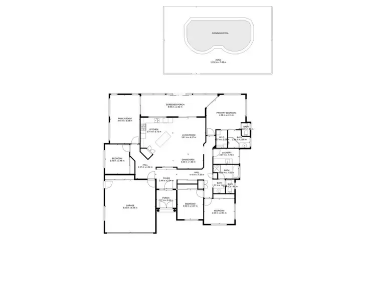 Floorplan of Homely house listing, 18 Serenity Drive, Kalkie QLD 4670