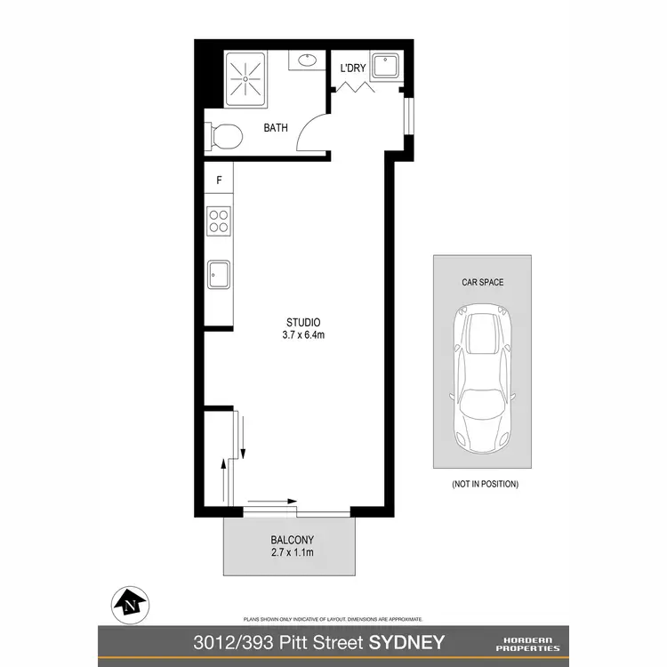 Floorplan of Homely apartment listing, 3012/393 Pitt Street, Sydney NSW 2000