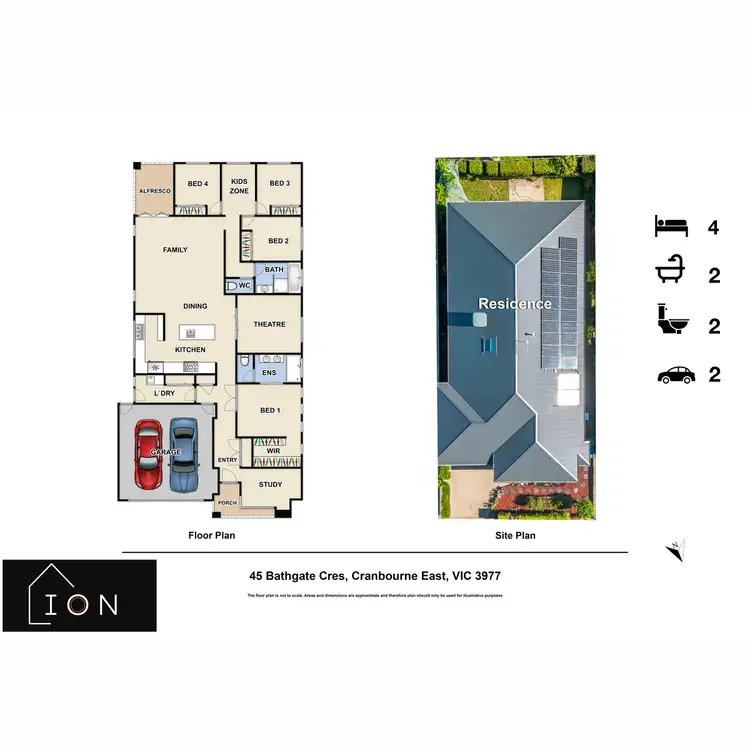 Floorplan of Homely house listing, 45 Bathgate Crescent, Cranbourne East VIC 3977