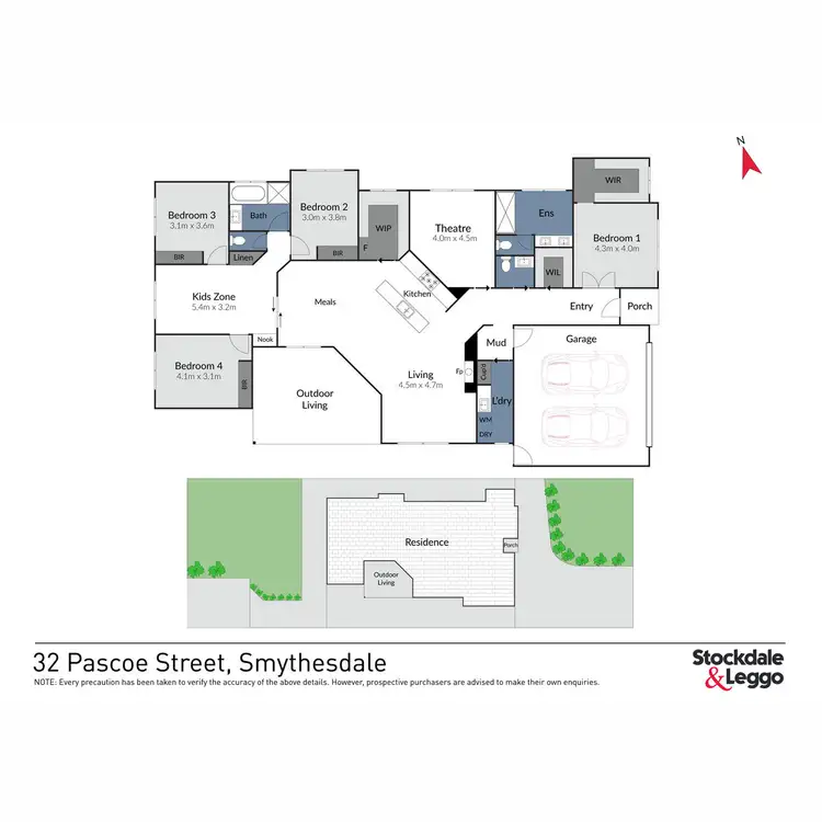 Floorplan of Homely house listing, 32 Pascoe Street, Smythesdale VIC 3351