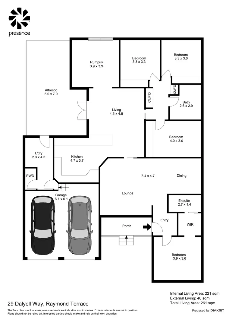 Floorplan of Homely house listing, 29 Dalyell Way, Raymond Terrace NSW 2324