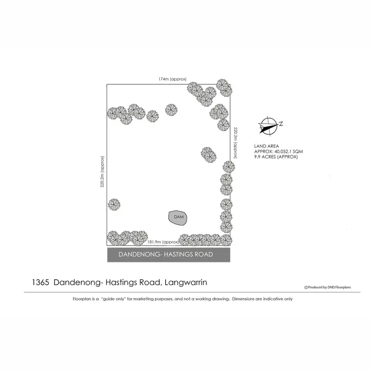 Floorplan of Homely land listing, 1365 Dandenong-Hastings Road, Langwarrin VIC 3910