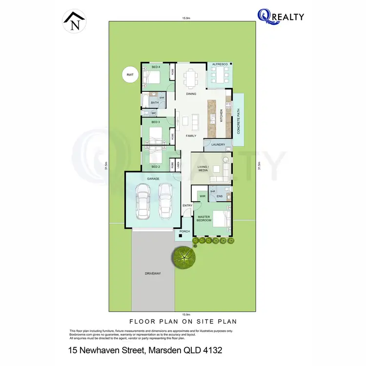 Floorplan of Homely house listing, 15 Newhaven Street, Marsden QLD 4132
