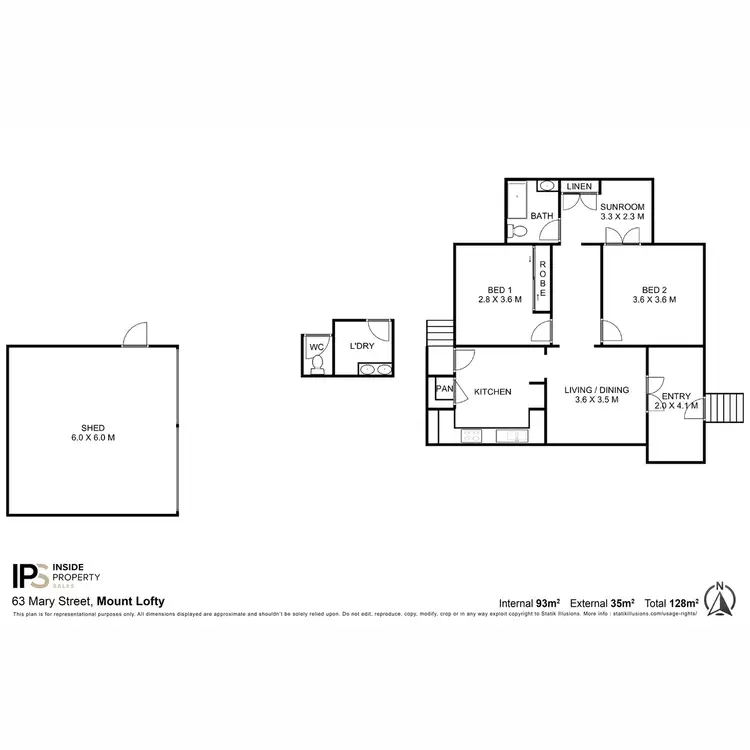 Floorplan of Homely house listing, 63 Mary Street, Mount Lofty QLD 4350