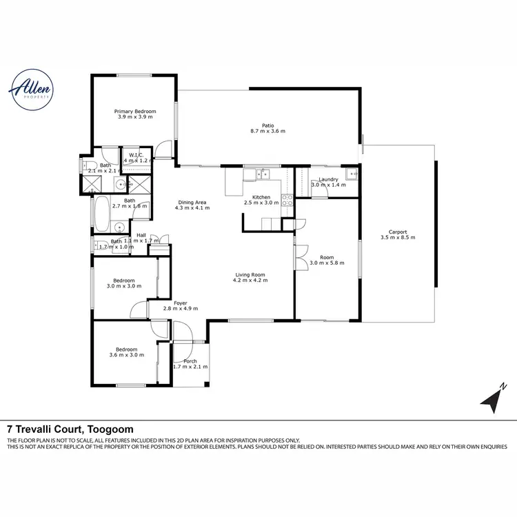 Floorplan of Homely house listing, 7 Trevalli Court, Toogoom QLD 4655