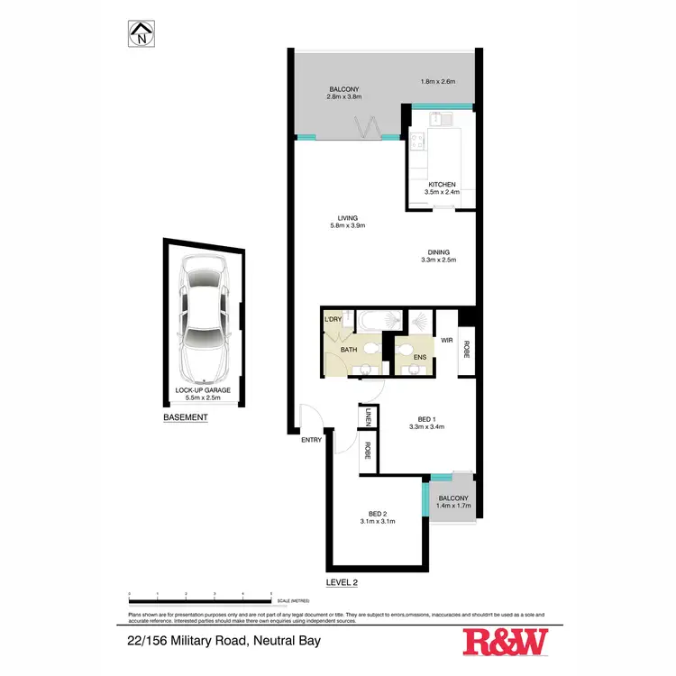 Floorplan of Homely unit listing, 22/156 Military Road, Neutral Bay NSW 2089