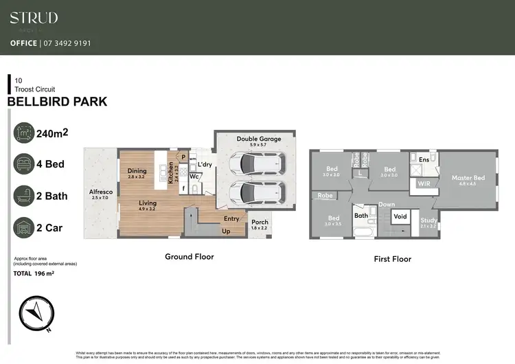 Floorplan of Homely house listing, 10 Troost Circuit, Bellbird Park QLD 4300
