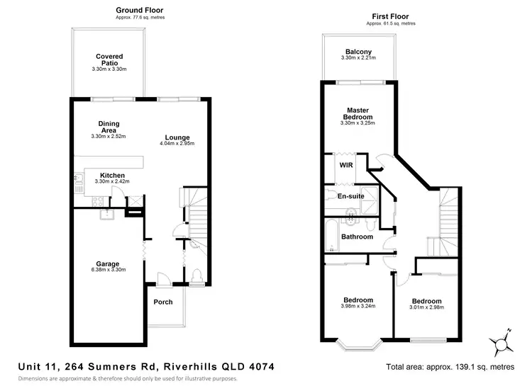 Floorplan of Homely townhouse listing, 11/264 Sumners Road, Riverhills QLD 4074