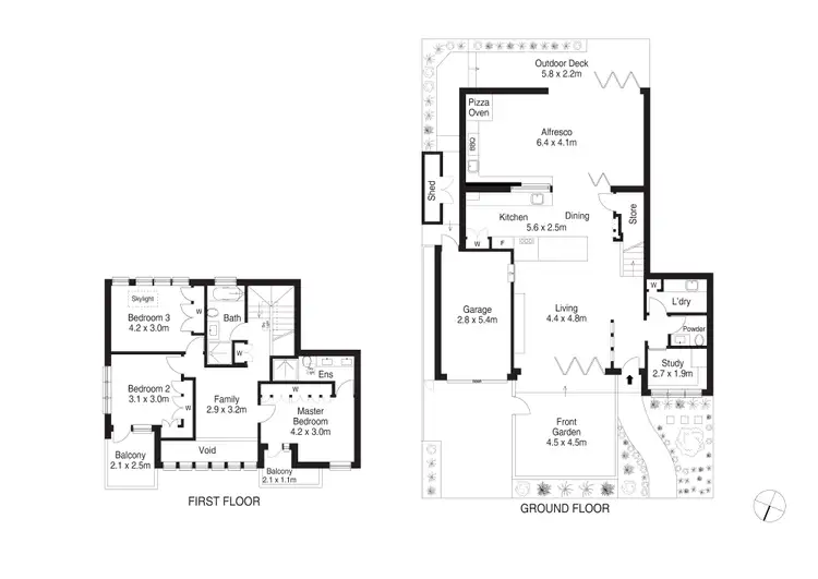 Floorplan of Homely semi-detached listing, 38A Brays Road, Concord NSW 2137