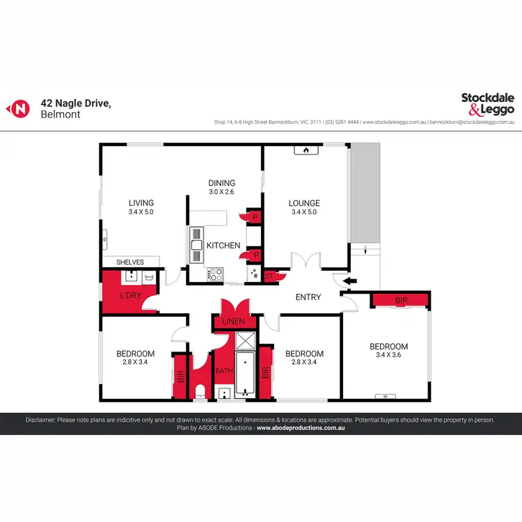 Floorplan of Homely house listing, 42 Nagle Drive, Belmont VIC 3216