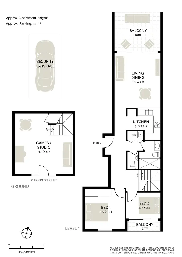 Floorplan of Homely apartment listing, 2/6-10 Purkis Street, Camperdown NSW 2050