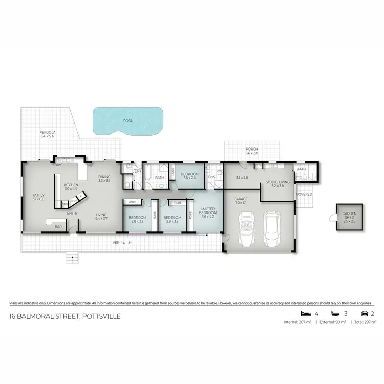 Floorplan of Homely house listing, 16 Balmoral Street, Pottsville NSW 2489